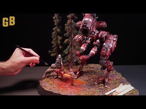 World Building with Boylei Hobby Time | Beyond the Blight mech kit bash and short story