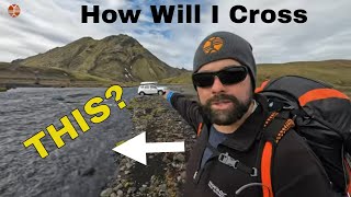 How deep is that RIVER CROSSING? Hiking In Iceland