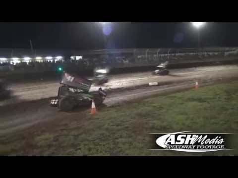 Sprintcars: Mitchell Gee Big Crash - Toowoomba Speedbowl