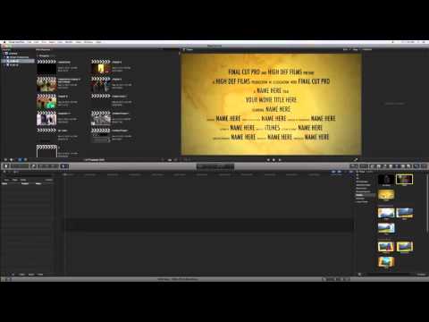 How to make rolling credits in FCP X