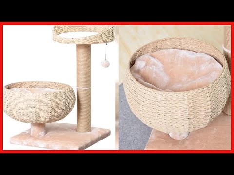 PetPals New Paper Rope Natural Bowl Shaped with Perch Cat Tree…