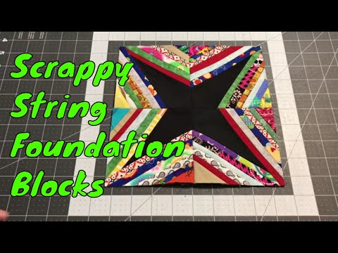 Use Your Scraps -  Crazy Little Strings Quilt Block