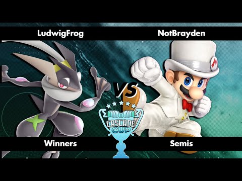 LudwigFrog (Greninja) vs NotBrayden (Mario) - Cascade Cup - Ultimate Singles - Winners Semis