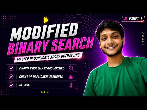 First Occurrence Last Occurrence Binary Search Interview Problem Java Count Duplicates