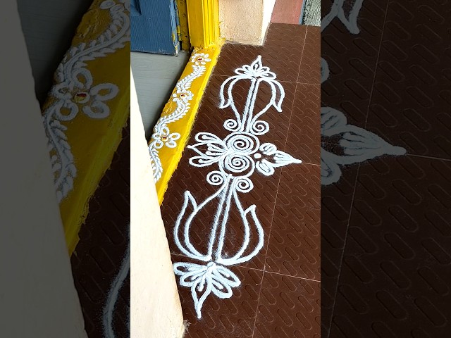 Beautiful Mandana Festival Rangoli Design
