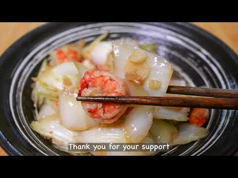 Napa cabbage and shrimp cooked like this are really delicious, with a rich flavorful sauce