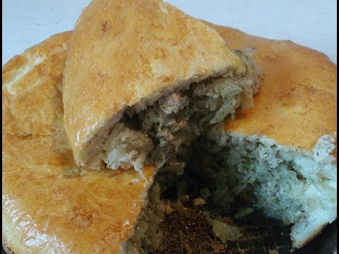 #Капустный пирог.#Пирог с капустой и мясом/ ТАЮЩИЙ во рту/#Любимый пирог моей мамы/Мега Хит 2018