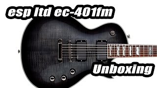 Video thumbnail for Esp LTD EC 401 FM Les Paul Unboxing and Demo, EMG 81, EMG 60 by Cheap Guitars, Pedals, Amps