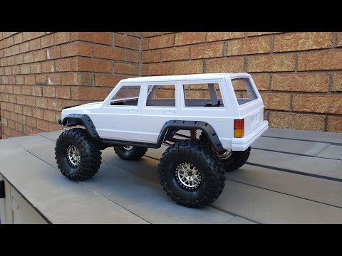 Traxxas trx4 Sport with Long Arm lift Kit installed part 4 (Unboxing Injora Jeep Cherokee body)