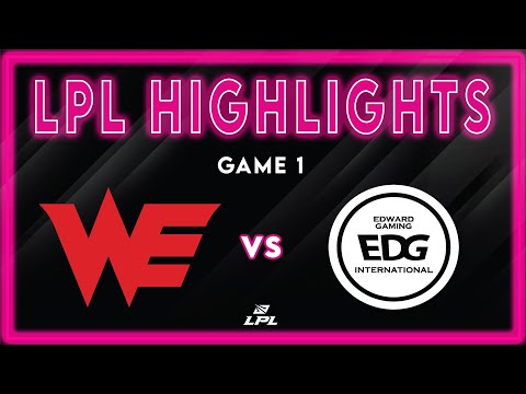WE vs EDG Highlights Game 1 | LPL 2026 Split 1 | Team WE vs EDward Gaming by Onivia