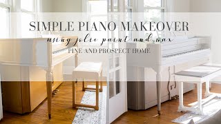 Simple Piano Makeover using Jolie Paint and Wax