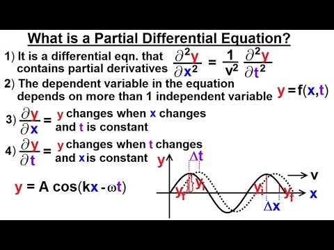 Math Partial Differential Eqn Ch 1 Introduction 1 of 42 What is a Partial Differential Eqn