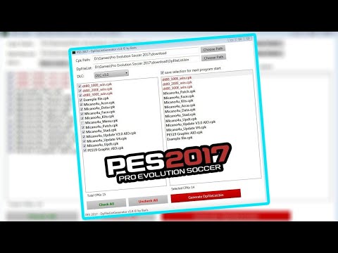 HOW TO RUN DP FILE LIST GENERATOR PES 2017 (PATCH 2023)