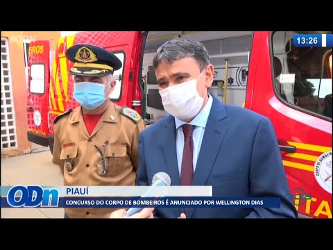 Concurso do Corpo de Bombeiros eÌ anunciado por Wellington Dias 15 09 2021