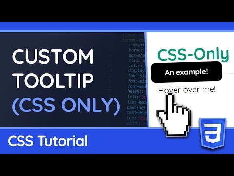 Create a Custom Tooltip with only CSS Web Design Tutorial