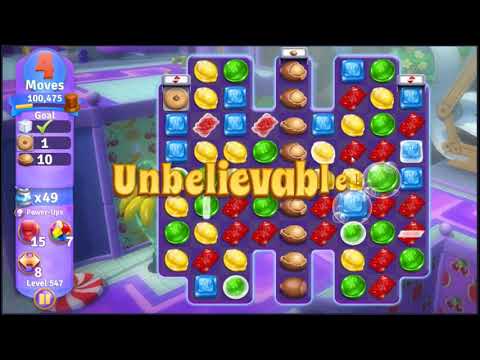 Wonka's World of Candy Level 547 - NO BOOSTERS + FULL STORY 🍫 | SKILLGAMING ✔️