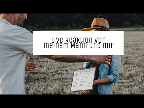 LIVE REAKTION von meinem Mann und Mir #wirsindschwanger