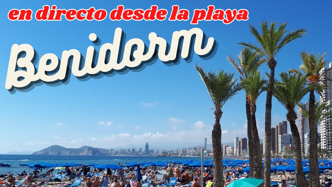 CÁMARA 2 en la Playa de Levante 4k 🇪🇸 Benidorm España