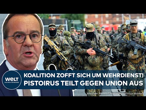 KOALITIONSZOFF UM WEHRDIENST: Union wirft SPD Sabotage vor! Jetzt keilt Pistorius knallhart zurück
