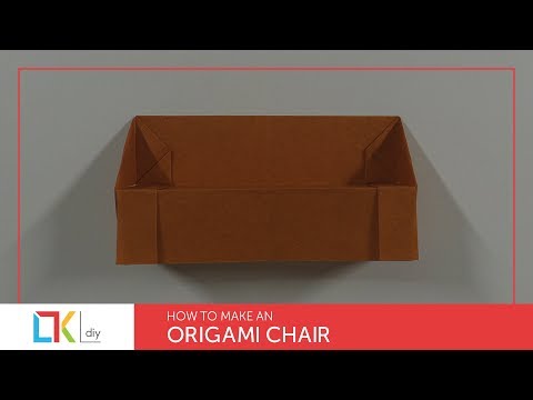 Origami toys #104 - How to make an origami chair II (sofa)