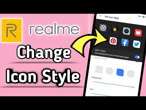 How To Change Icon Style On Realme Mobile Phones | Software Mobile Tips