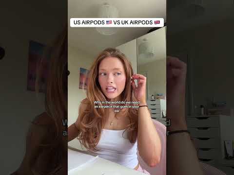 US AIRPODS 🇺🇸VS UK AIRPODS 🇬🇧  #fyp #apple #ukvsusa #england #conspiracy
