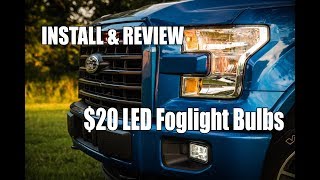 Install / Review: $20 LED Foglights For 13-17 F150 by SeaLight