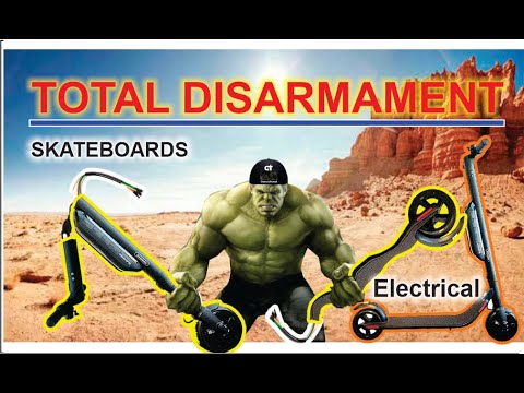 total disarmament of ninebot electric skateboard complete disassembly of scooter scooter