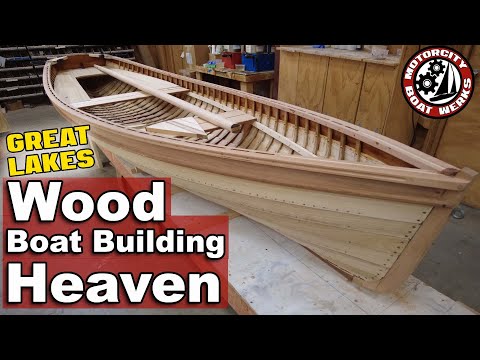 Is this Wooden Boat Building Heaven?? | The Great Lakes Boat Building School (Ep39)