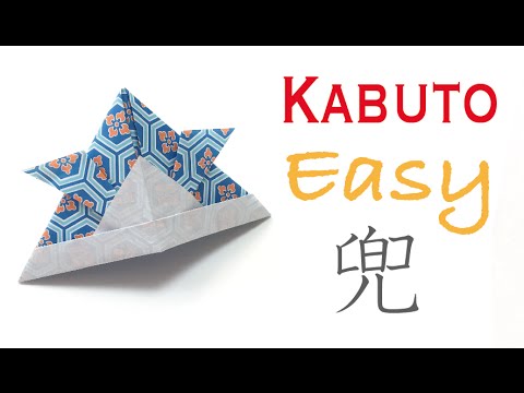 Easy☺︎ Origami Paper Kabuto (Samurai Helmet) - Origami Kawaii〔#041〕