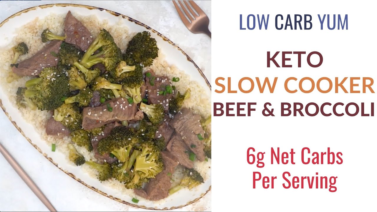 Keto Beef and Broccoli in Slow Cooker