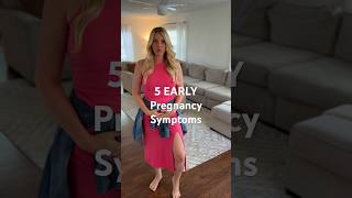 5 EARLY pregnancy symptoms (even before your missed period!) #pregnancytips