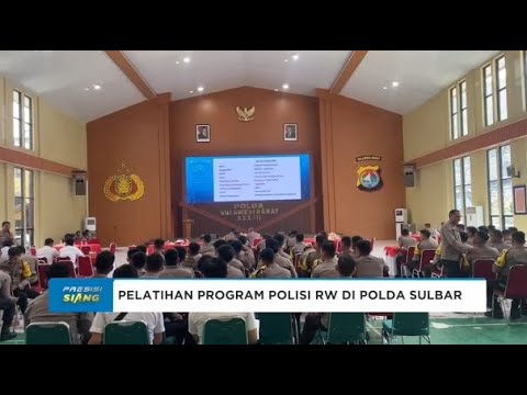 IRWASDA POLDA SULBAR BUKA PELATIHAN &amp; EVALUASI PROGRAM POLISI RW