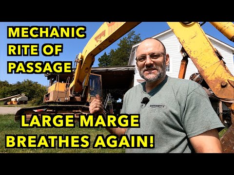 Excavator Turbocharger And Exhaust Overhaul. Case 170B, Deutz Diesel. #LargeMarge