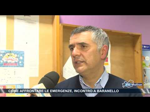 Come affrontare le emergenze, incontro a Baranello