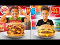 MCDONALD S VS BURGER KING FOOD CHALLENGE The Prince Family Clubhouse