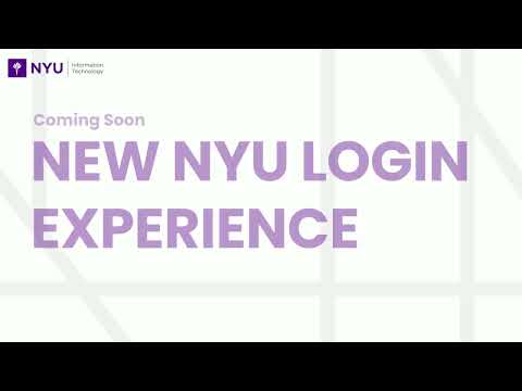 New Nyu Login Experience