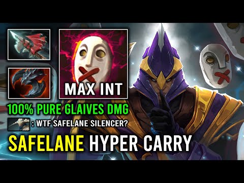 How to Play Safelane Hyper Carry Silencer 100% Pure Glaives Dmg Hit Like a Truck Dota 2