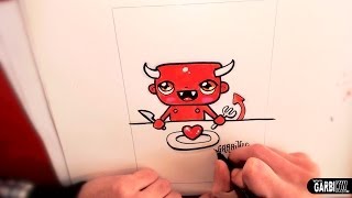 Смотреть онлайн Как нарисовать демона в стили чиби