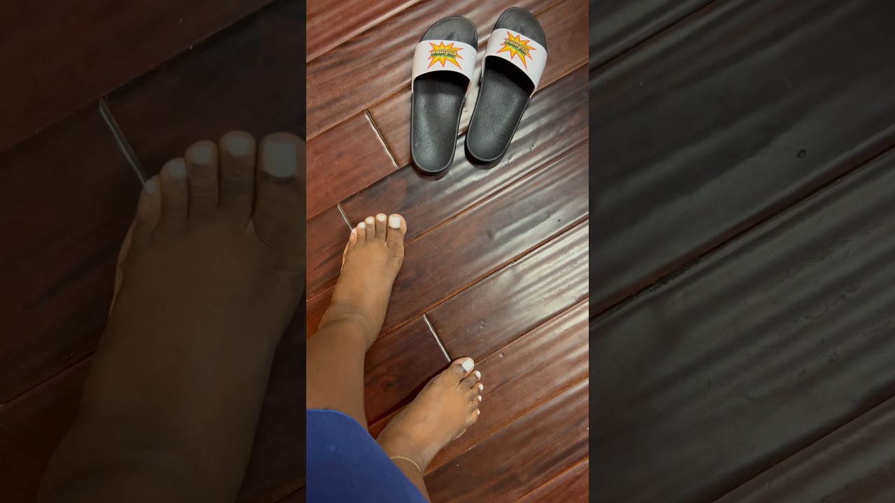 My feet are swollen so slides it is !!!!