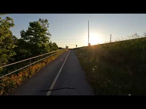 4k HD 30 minute Relaxing Sunset bike ride - no talking -