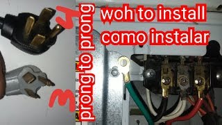 Como cambiar cable de secadora de 3 puntas a 4 puntas paso a paso (tutorial completo )