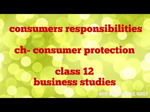 Consumer protection class 12 business studies