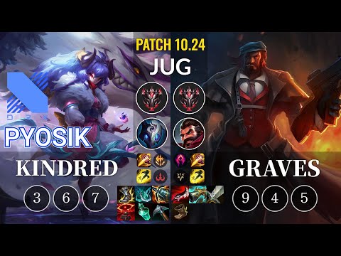 DRX Pyosik Kindred vs Graves Jungle - KR Patch 10.24