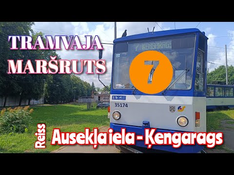 Rīga, 7. tramvaja maršruts, Ausekļa iela - Ķengarags