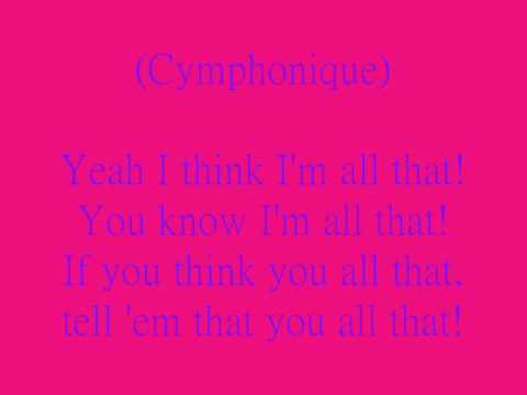 all that lyrics -cymphonique ft romeo & lil peanut