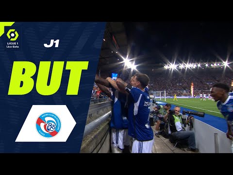 But Jean-Ricner BELLEGARDE (63' - RCSA) RC STRASBOURG ALSACE - OLYMPIQUE LYONNAIS (2-1) 23/24