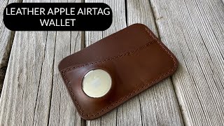 How to insert Apple AirTag inside leather card wallet
