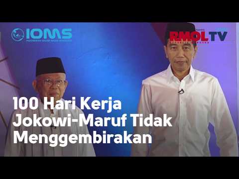 100 Hari Kerja Jokowi-Maruf Tidak Menggembirakan