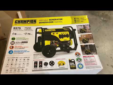 Champion 9375/7500 generator review